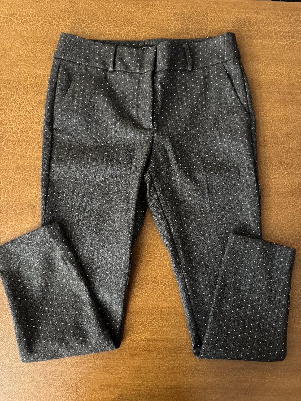 NWOT Loft Marisa Skinny Dress Pants - Speck Design in Size 6P Viscose Blend